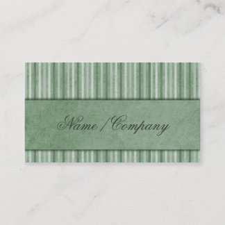 Elegant Stripes Green Business Card