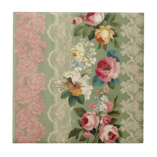 Elegant Stripes of Vintage Tile