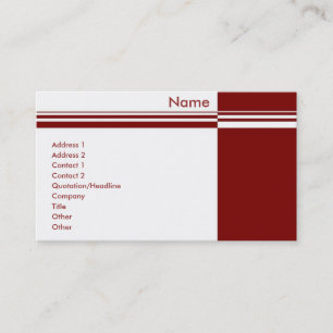 Elegant Stripes Profile Card