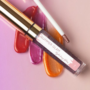 Elegant Stroke Lip Gloss Cosmetic Pink Label