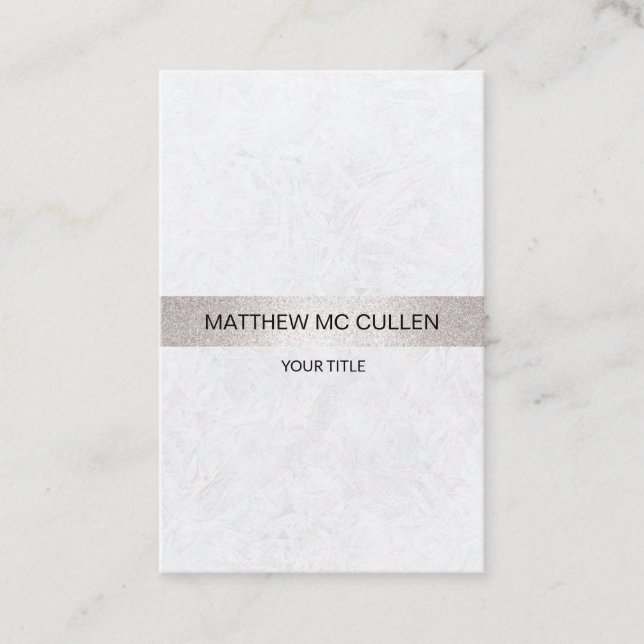 Elegant structure strip business card (Front)