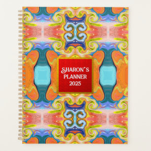 Elegant Stylish Abstract Art Deco Imperial Marble  Planner