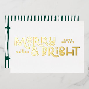elegant stylish All is bright Christmas   Foil Hol