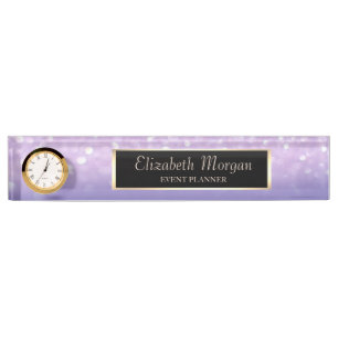 Elegant Stylish Bokeh Ombre Nameplate