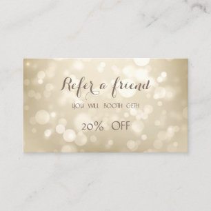 Elegant Stylish Bokeh Referral Card