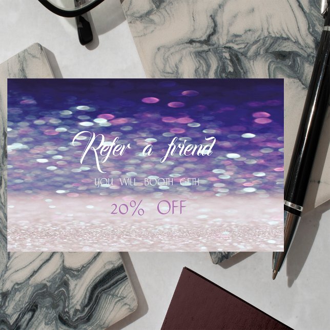 Elegant Stylish Bokeh  Referral Card (Creator Uploaded)
