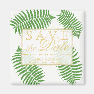 Elegant Stylish Bracken Wedding Magnet