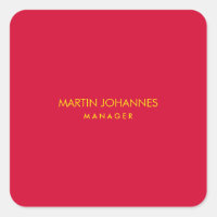 Elegant Stylish Cherry Red Gold Colour Custom Name