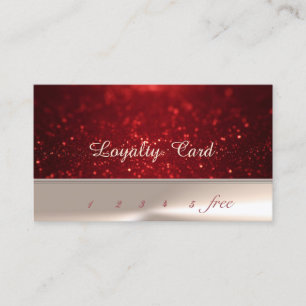 Elegant Stylish Chic , Bokeh   Loyalty Card
