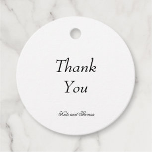 Elegant Stylish Chic Modern Simple Minimalist Favour Tags
