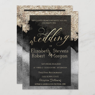 Elegant Stylish Chic Wedding Invitation