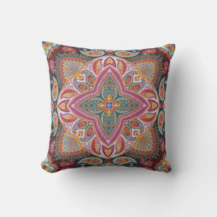 Elegant Stylish Classic Purple Paisley Pattern  Cushion