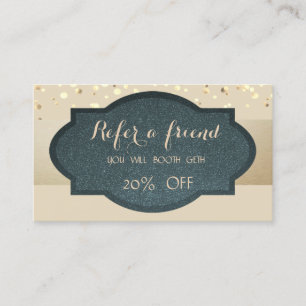 Elegant Stylish ,Confetti,Referral Card