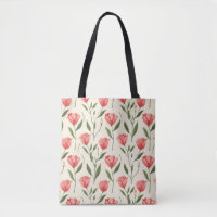 Elegant Stylish Cute Pink Botanical Tulip