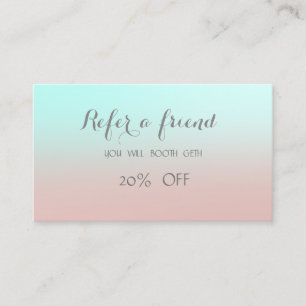 Elegant Stylish Cute Referral Card