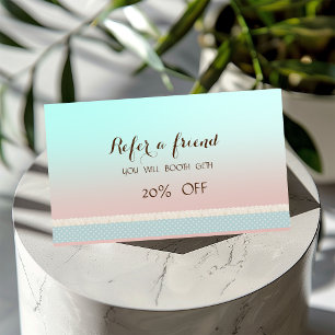Elegant Stylish Cute Referral Card