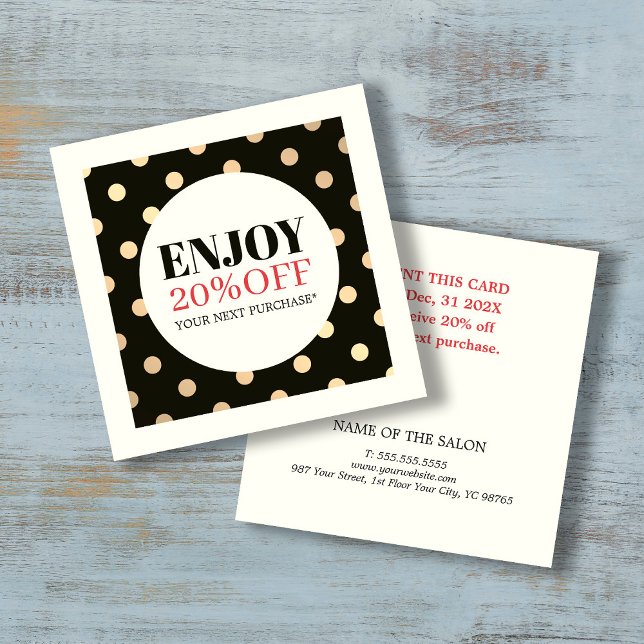 Elegant Stylish Faux Golden Holiday Coupon (Creator Uploaded)