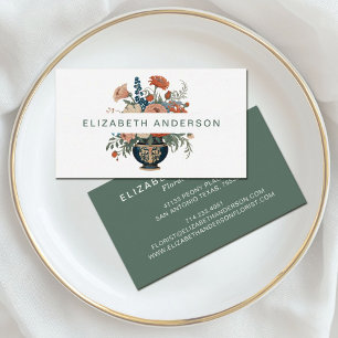 Elegant Stylish Floral Business Card