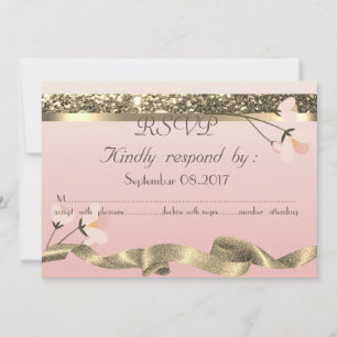 Elegant Stylish Floral RSVP Invitation