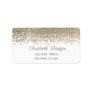 Elegant Stylish Gold Diamonds Label
