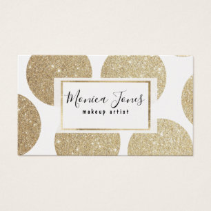 Elegant stylish gold glam glitter polka dots