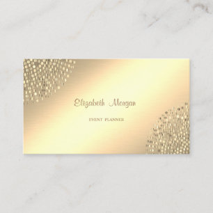 Elegant Stylish Gold  Simple,Dots Business Card