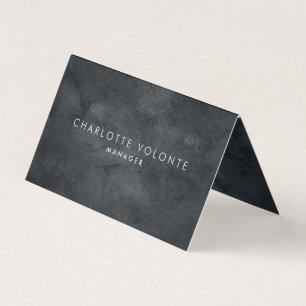 Elegant Stylish Grey Professional Art Business Card