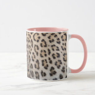 Elegant stylish leopard cheetah fur print pattern mug
