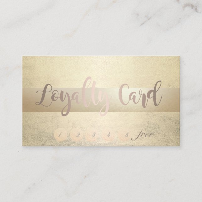 Elegant Stylish, Luminous  Loyalty Card (Front)