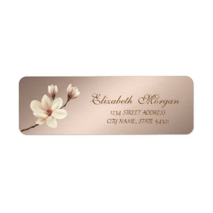 Elegant Stylish Magnolia Address
