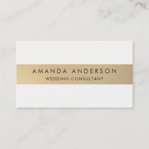 Elegant Stylish Modern Faux Gold   Business Card