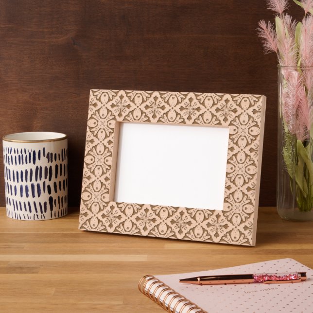 Elegant Stylish Modern Pattern Etched Frames (Left)