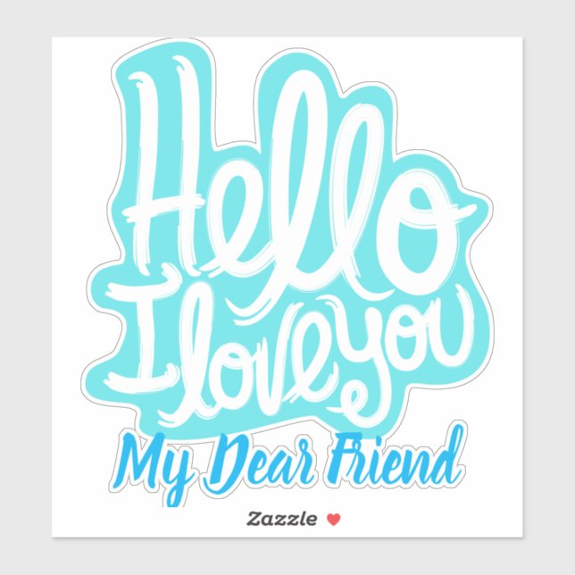 elegant stylish modern trendy i love you (Sheet)