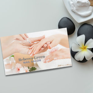 Elegant Stylish Nail Artist Nail Salon Manicurist  Business Card