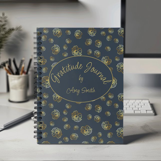 Elegant Stylish Personalised Gratitude Notebook (Elegant Stylish Personalized Gratitude Notebook)