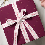 Elegant Stylish Pink Name Happy Birthday Gift Wrap Satin Ribbon<br><div class="desc">Create your own custom, personalised, beautiful elegant stylish dark pink typography / script, light pink colour ribbon, in silky smooth shiny satin and ribbed textured strong durable grosgrain options. Simply type in the name / family name, to customise. You may even replace "Happy Birthday" with "Congratulations" or your own note...</div>