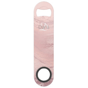 Elegant stylish pink rose gold glitter marble