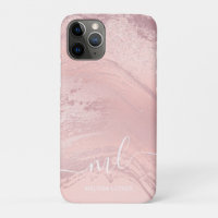Elegant stylish pink rose gold glitter marble