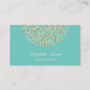 Elegant Stylish Professional,Simple,Gold Dots Business Card