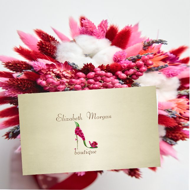 Elegant Stylish Proffesional -Heel Business Card (Creator Uploaded)