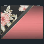 Elegant Stylish Red,Floral iPad Smart Cover<br><div class="desc">Black and red with flowers, an elegant and sophisticated design.</div>