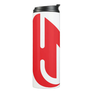 Elegant stylish Red Letter M Thermal Tumbler
