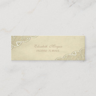 Elegant Stylish Romantic,Lace Mini Business Card