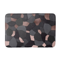 Elegant stylish rose gold grey and black mosaic