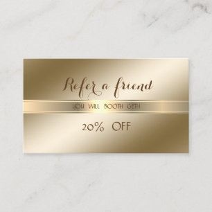 Elegant Stylish ,Shiny Referral Card