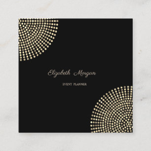 Elegant Stylish Simple Professional,Dots Square Business Card