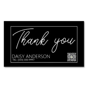 Elegant stylish Simple with white oblong Business Magnetic Business Card