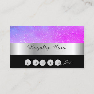 Elegant Stylish,Striped,Black Loyalty Card