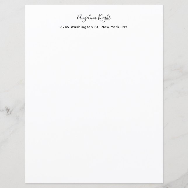 Elegant Stylish Trendy Unique Handwriting Script (Front)