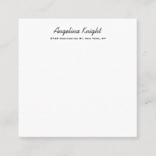 Elegant Stylish Trendy Unique Handwriting Script Enclosure Card